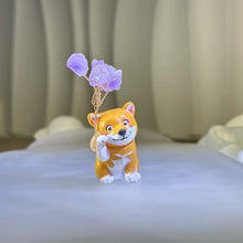 Load image into Gallery viewer, Amethyst Tree Dog 紫水晶发财树招财树小狗