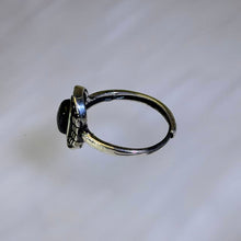 Load image into Gallery viewer, Hypersthene Vintage Style Adjustable Ring 金运石复古活口戒指