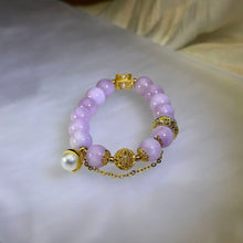 Load image into Gallery viewer, Kunzite Celestial Guardian Bracelet 紫锂辉星辰守护手串