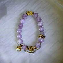 Load image into Gallery viewer, Kunzite Celestial Guardian Bracelet 紫锂辉星辰守护手串