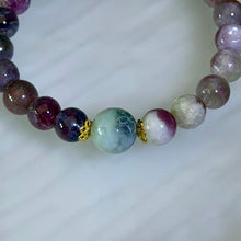 Load image into Gallery viewer, Tourmaline Jadeite Harmony Amulet Bracelet 碧玺翡翠祥和如意守护手串