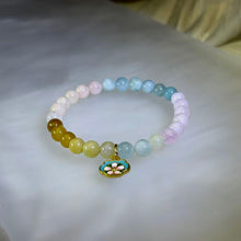 Load image into Gallery viewer, Multi-Color Beryl Prosperity Bracelet 多宝绿柱石如意守护手串