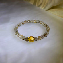 Load image into Gallery viewer, Golden Rutilated Quartz Tiger Bracelet 金发晶萌虎手串