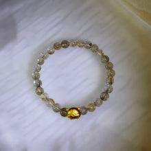 Load image into Gallery viewer, Golden Rutilated Quartz Tiger Bracelet 金发晶萌虎手串