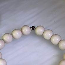Load image into Gallery viewer, Cream Jasper Sandalwood Barrel Bead Bracelet 奶油色金膏玉紫檀木桶珠手串