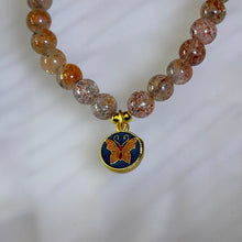 Load image into Gallery viewer, Golden Strawberry Quartz Butterfly Bracelet 金色草莓晶蝴蝶手串
