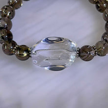Load image into Gallery viewer, Smoky Quartz Clear Quartz Bracelet 茶晶白水晶手链