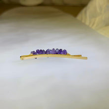 Load image into Gallery viewer, Amethyst Freeform Hair Clip 紫水晶随型发夹