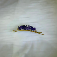 Load image into Gallery viewer, Amethyst Freeform Hair Clip 紫水晶随型发夹