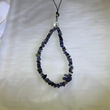 Load image into Gallery viewer, Iolite Clear Quartz Freeform Charm 堇青石白水晶随型挂件