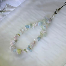 Load image into Gallery viewer, Morganite Aquamarine Beryl Mix Freeform Charm 摩根石海蓝宝绿柱石随型混搭挂件