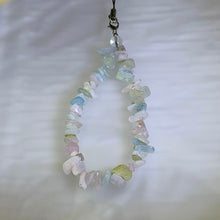 Load image into Gallery viewer, Morganite Aquamarine Beryl Mix Freeform Charm 摩根石海蓝宝绿柱石随型混搭挂件