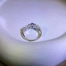 Load image into Gallery viewer, Tanzanite Adjustable Ring 坦桑石镶嵌活口戒指