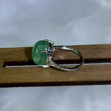 Load image into Gallery viewer, Green Strawberry Quartz Adjustable Ring 绿草莓晶镶嵌活口戒