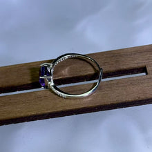 Load image into Gallery viewer, 925 Silver Amethyst Adjustable Ring 紫水晶银镶嵌活口戒指925 Silver Amethyst Adjustable Ring 紫水晶银镶嵌活口戒指