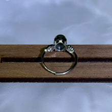 Load image into Gallery viewer, Labradorite Adjustable Ring 拉长石灰月光石镶嵌活口戒指