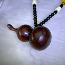 Load image into Gallery viewer, Sandalwood Gourd Handpiece/Charm for Bag/Car 紫檀木葫芦挂饰/手把件/包挂/车挂