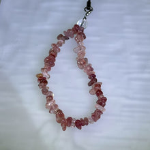 Load image into Gallery viewer, Red Strawberry Quartz Bead Chain Charm – Mobile / Keychain / Bag 红色草莓晶珠链挂饰/手机链/钥匙链/包挂