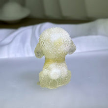 Load image into Gallery viewer, Tridacna Shell Resin Poodle Figurine 砗磲滴胶泰迪犬摆件