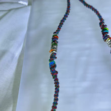 Load image into Gallery viewer, Handmade Blue Cotton Necklace Cord 蓝色棉线手编项链绳
