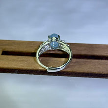 Load image into Gallery viewer, Aquamarine Adjustable Ring 海蓝宝活口戒指