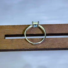 Load image into Gallery viewer, London Blue Topaz Adjustable Ring 伦敦蓝托帕石活口戒指