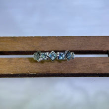 Load image into Gallery viewer, London Blue Topaz Adjustable Ring 伦敦蓝托帕石镶嵌活口戒指