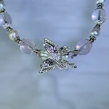 Load image into Gallery viewer, Rose Quartz White Freshwater Pearl Bead Bracelet 粉水晶白色淡水珍珠珠链手链