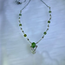 Load image into Gallery viewer, Green Nephrite Hot Air Balloon Pendant Necklace 和田玉碧玉镶嵌热气球吊坠项链