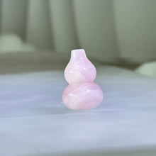 Load image into Gallery viewer, Rose Quartz Gourd Ornament 粉水晶葫芦小摆件