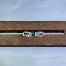 Load image into Gallery viewer, Black Opal Adjustable Ring 黑色欧泊镶活口戒指