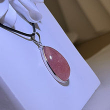 Load image into Gallery viewer, Red Strawberry Quartz Pendant Necklace 红色草莓晶吊坠项链