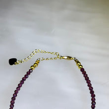 Load image into Gallery viewer, Purple Almandine Garnet Faceted Bead Bracelet 紫牙乌石榴石切面珠珠链手链