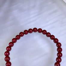 Load image into Gallery viewer, Cinnabar Red Strawberry Quartz Beaded Bracelet 朱砂红色草莓晶手串