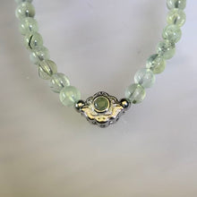 Load image into Gallery viewer, Green Prehnite Beaded Bracelet 绿色葡萄石手串