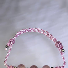 Load image into Gallery viewer, Red Strawberry Quartz Adjustable Handwoven Bracelet 红色草莓晶可调节手编手链
