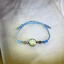 Load image into Gallery viewer, Labradorite Adjustable Handwoven Bracelet 拉长石灰月光石可调节手编手链