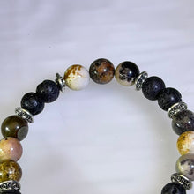 Load image into Gallery viewer, Picture Jasper Lava Beaded Bracelet 图画碧玉火山石手串