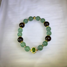 Load image into Gallery viewer, Green Aventurine Beaded Bracelet 绿色东陵玉手串