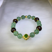 Load image into Gallery viewer, Green Aventurine Beaded Bracelet 绿色东陵玉手串