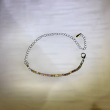 Load image into Gallery viewer, Rainbow Tourmaline Prong-Set Bracelet 彩虹碧玺镶嵌手链