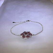 Load image into Gallery viewer, Red Almandine Garnet Bracelet 酒红石榴石镶嵌手链