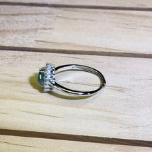 Load image into Gallery viewer, Blue Jade Adjustable Ring 蓝水翡翠镶嵌活口戒指
