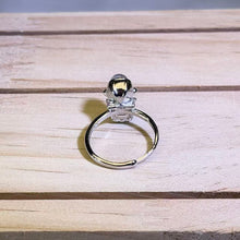 Load image into Gallery viewer, Labradorite Astronaut Adjustable Ring 拉长石灰月光石镶嵌太空人活口戒指