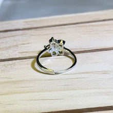 Load image into Gallery viewer, Citrine Flower Adjustable Ring 黄水晶镶嵌花朵戒指
