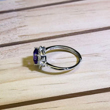 Load image into Gallery viewer, Amethyst Adjustable Ring 紫水晶镶嵌活口戒指