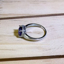 Load image into Gallery viewer, Amethyst Fixed Size Ring 紫水晶镶嵌戒指