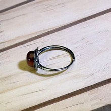 Load image into Gallery viewer, Orange Spessartine Garnet Adjustable Ring 橙红石榴石镶嵌活口戒指