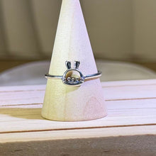 Load image into Gallery viewer, Bunny Adjustable Silver Ring 小兔子活口银戒指