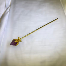 Load image into Gallery viewer, Purple Fluorite Strawberry Hair Stick 紫色萤石草莓发簪